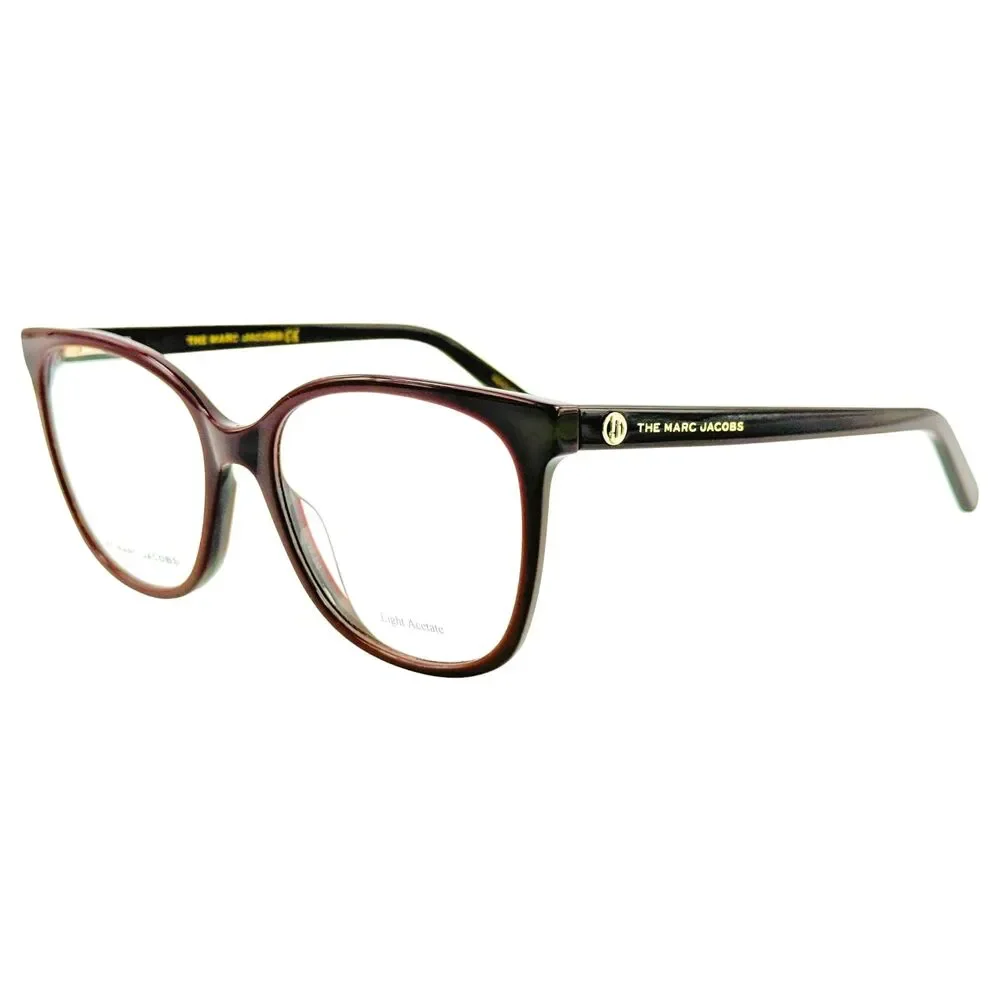Marc Jacobs Marc 540 Womens Plastic Eyeglass Frame LHF Opal Burgundy 53-17